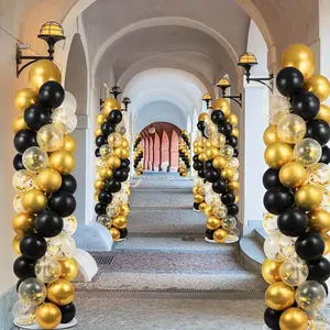Set Of 2 Adjustable Metal Balloon Columns | 6.8 Feet Balloon Stands For Floor, Ideal For Wedding, Shower, Birthday, Graduation, Christmas, Halloween, Thanksgiving Decorations
