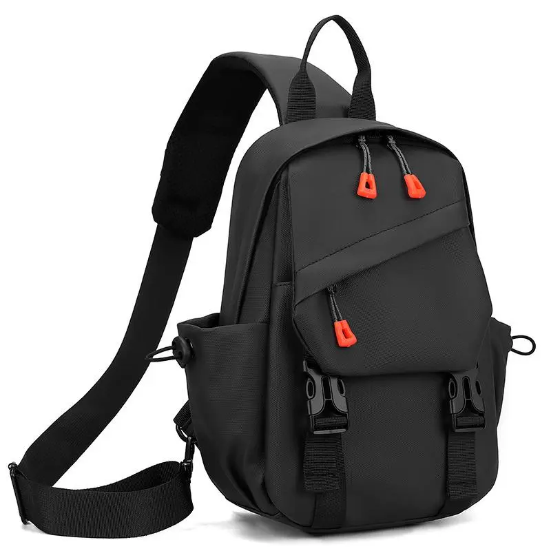 Men's Durable Chest Bag, Casual Crossbody Sling Pack for Travel and Hiking, Trendy Multi-Functional Shoulder Daypack, Travel Bag