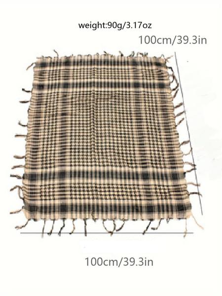 Unisex Tactical Desert Scarf, Arabic Design, Ideal for Motorcycle Use, Perfect for Shotgun Masks, 100x100cm Multi-Functional Gear