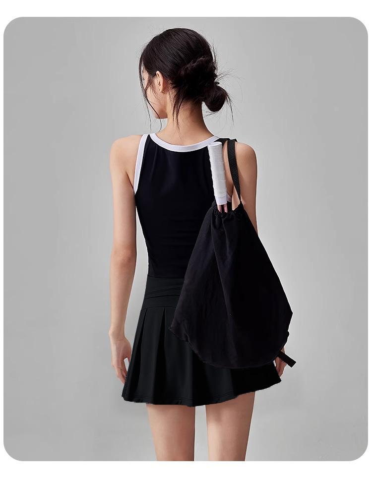 Plus Size Tennis Skort Sport Skirt With Built-in Shorts Anti-exposure 2-in-1 Athletic Dress for Running Workout Golf