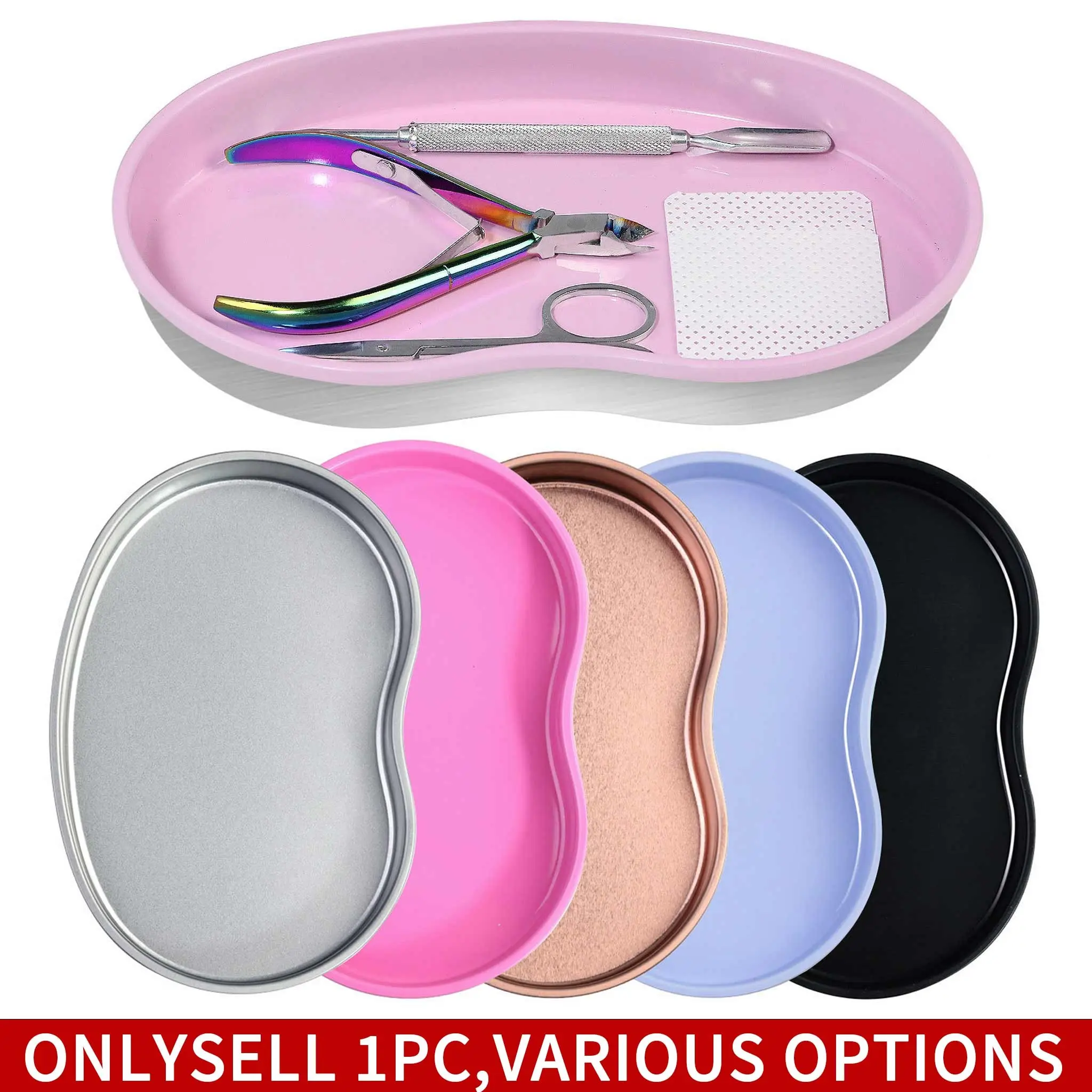 Square stainless steel accessory tray manicure tool storage tray cosmetic tray metal tray ，for toenail& foot clean，Stainless Steel Heart Tray, Jewelry Organizer, Makeup Storage, Nail Art Tools Holder, Jewelry Trays