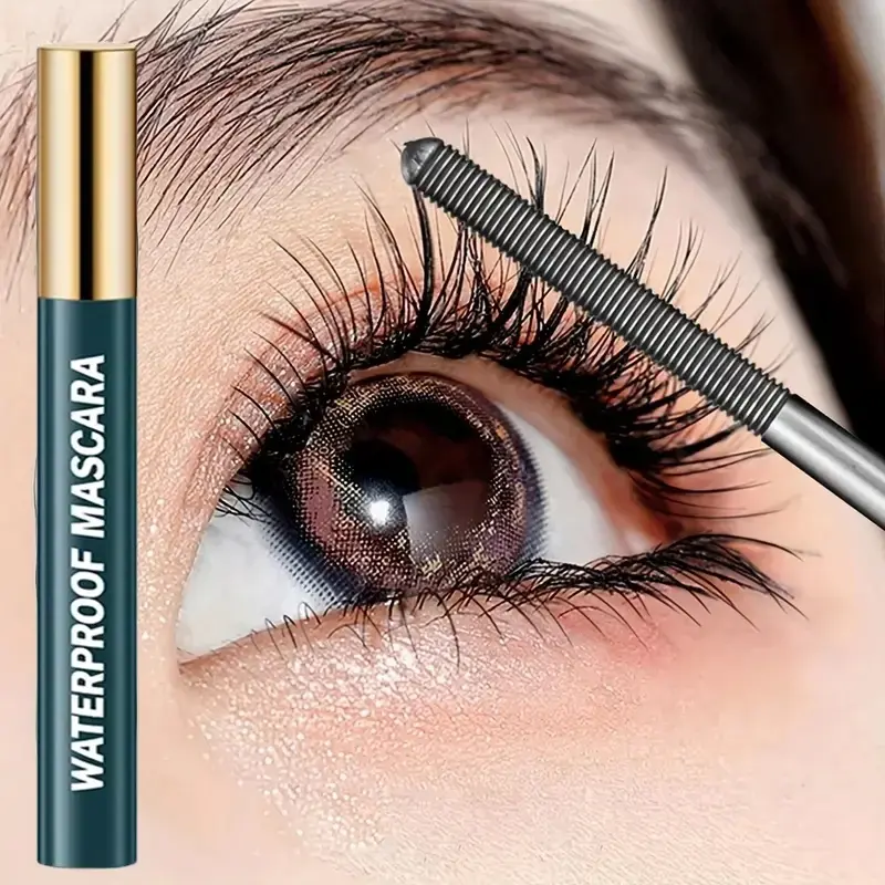 4D Mascara, Black, Waterproof, Ultra-Long, Volumizing, Long-Lasting Smudge-Proof, Perfect Festivals and Special Occasions