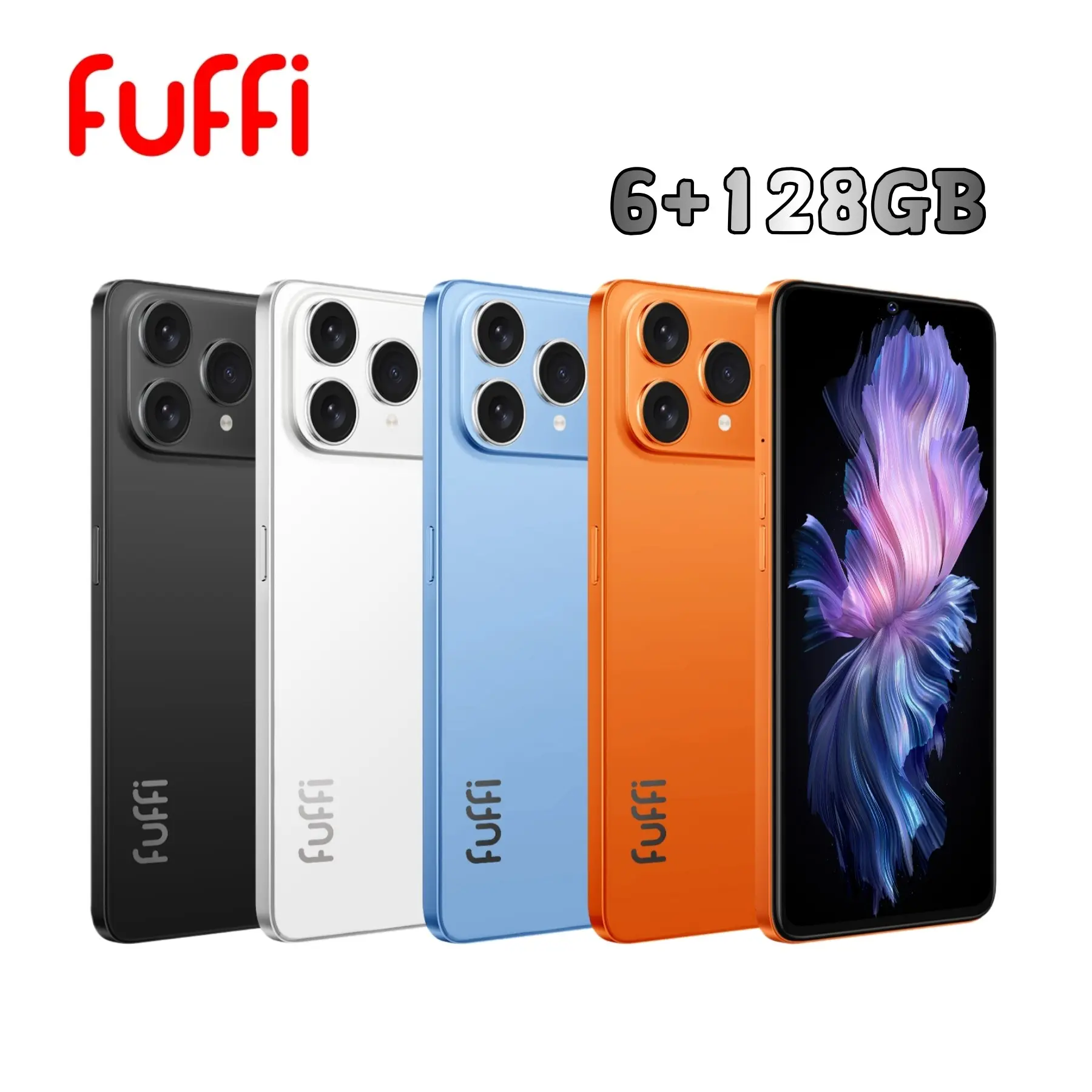 Fuffi M17 Pro Smartphone, Global 4g Network, 6.53-Inch HD Screen, 6gb RAM 128GB ROM, Octa-Core Processor, Dual Sim, 4000mah Battery