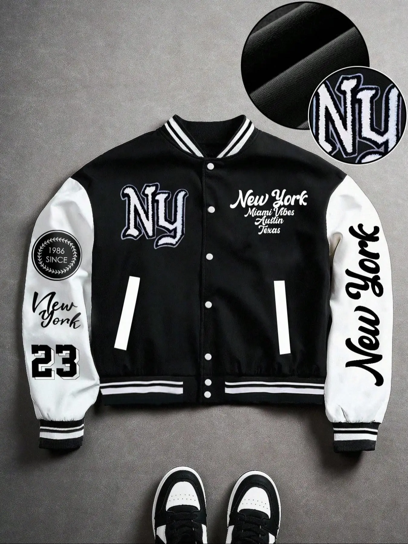 Classic Colorblock American Baseball Jacket, Letter Print Design, Comfortable Fit, Versatile for Commute, Parties, Shopping, Outdoor Activities
