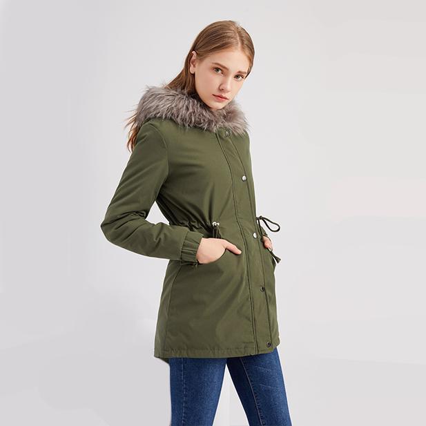 Women's winter warm coat, thickened waterproof fleece-lined parka, oversized military-style windbreaker, hooded padded jacket, double-layer padded jacket Women's winter warm coat, thickened waterproof fleece-lined parka, oversized military-style windbreaker, hooded padded jacket, double-layer padded jacket