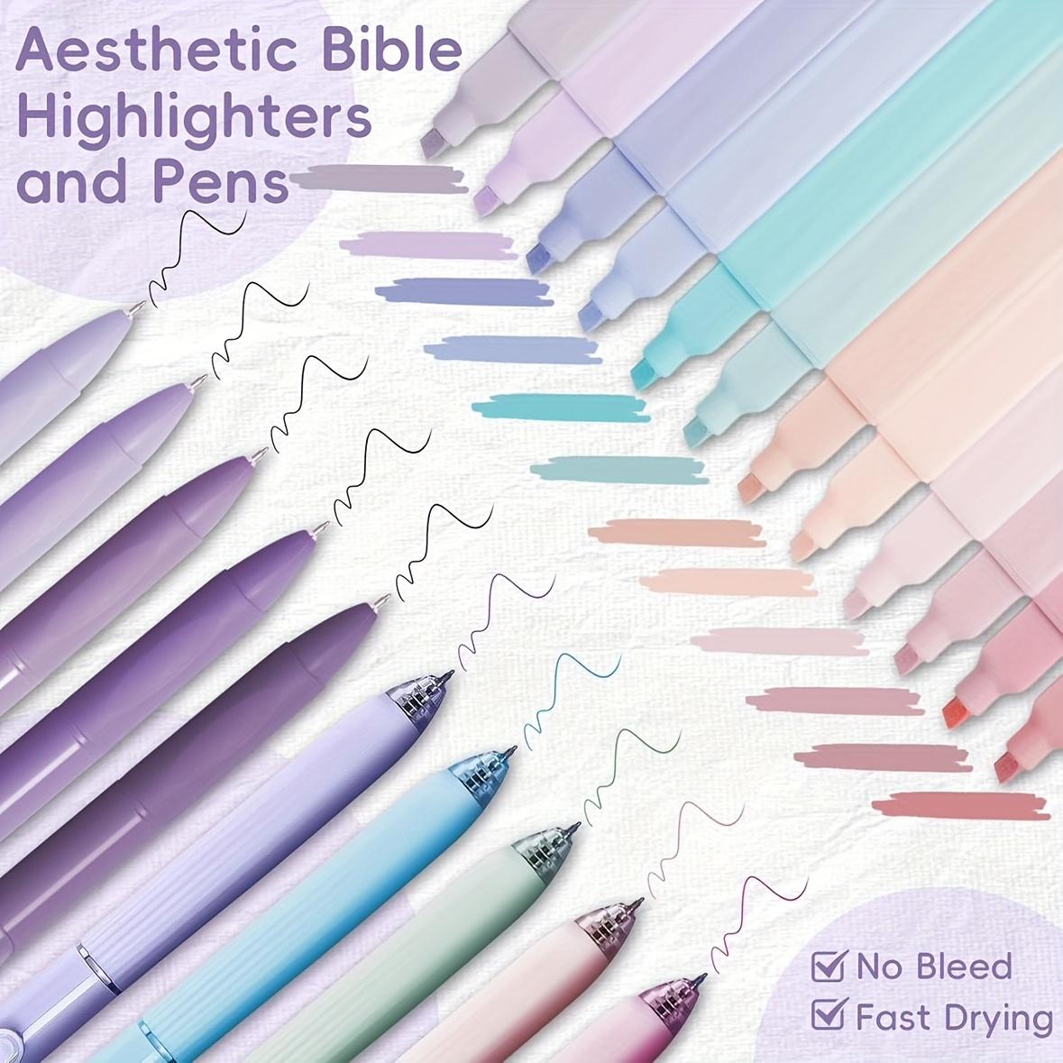 Bible Study Supplies Journaling Kit for Women Includes 6  Highlighters Pens,2 Bible Poster,75 Bible tabs& More for Christian Gifts Scripture Study
