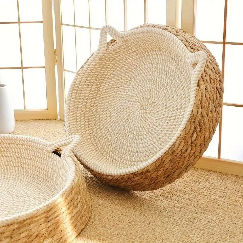 Extra Large Foldable Cat Scratcher, Six-Sided Paper Board Scratch Pad, Ripple Surface, Durable Triangular Design, Ideal for All Sizes of Cats