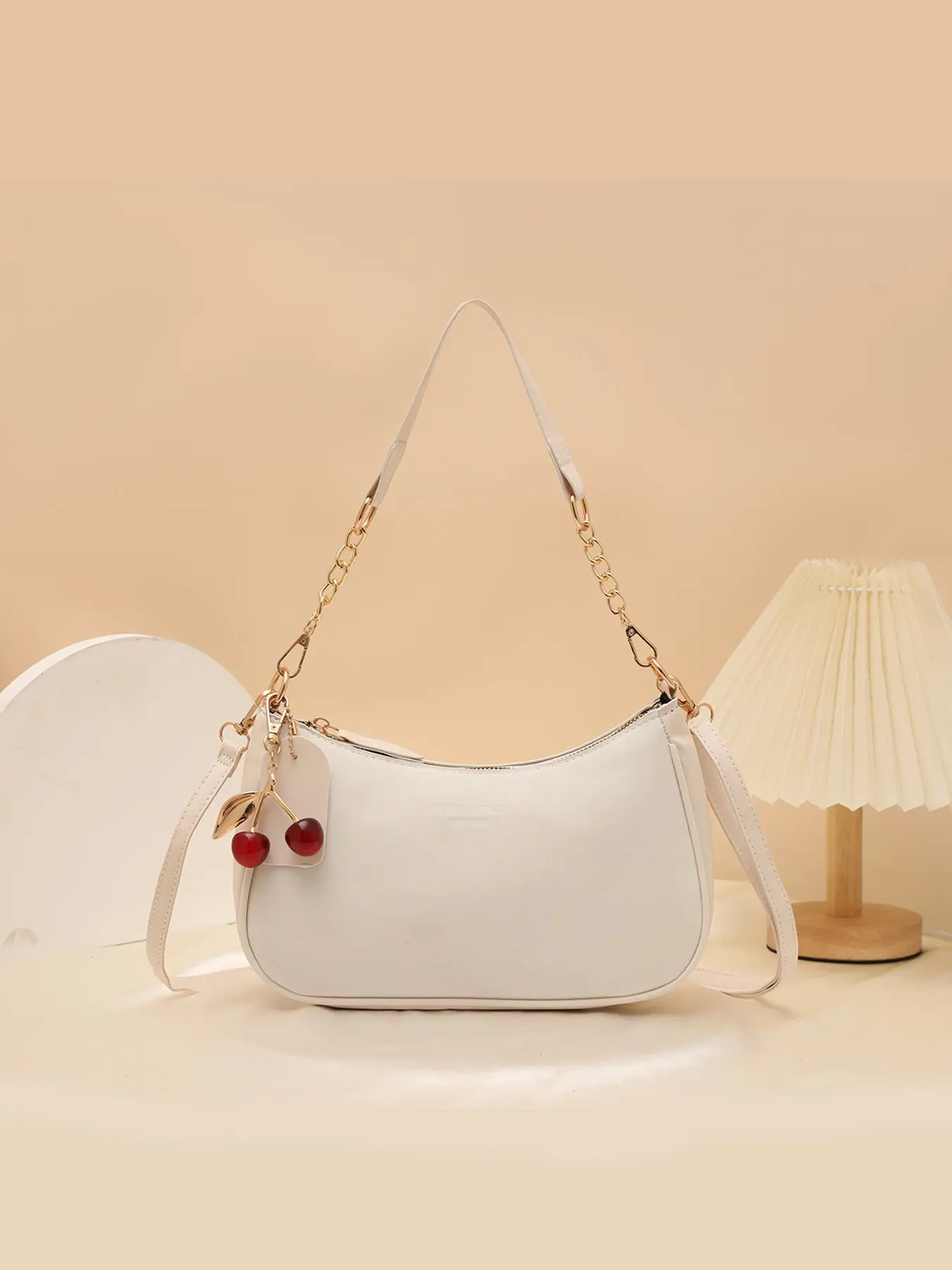 Women's Plain PU Leather Shoulder Clutch, Y2K Style, Adjustable Strap, Fashion Sweet Crossbody Bag, Fashion Crossbody Bags, Commuter Bag, Classic Multifunctional Single Shoulder Bag