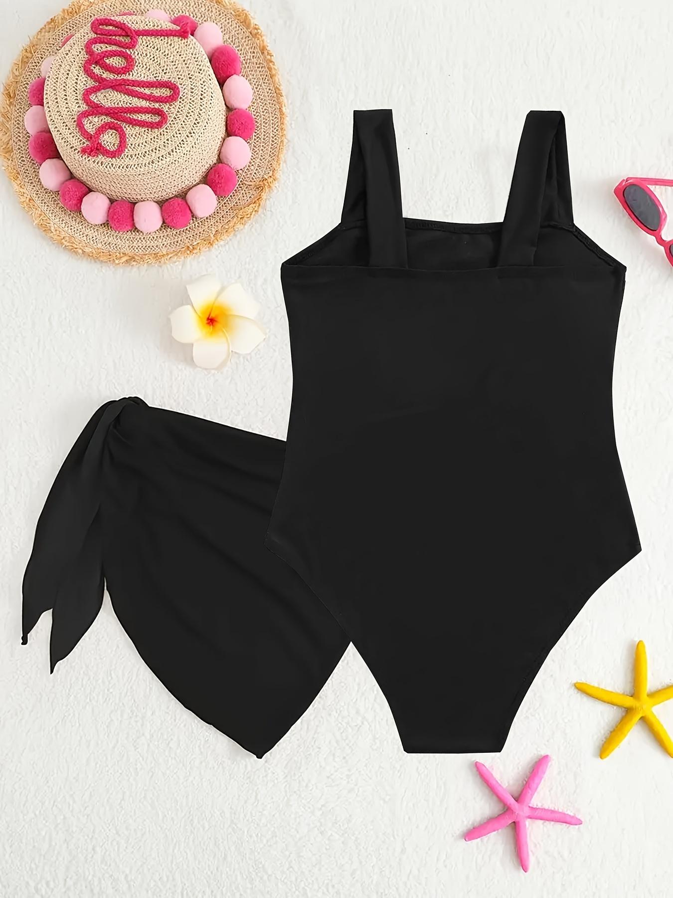 Girls' One-Piece Swimsuits for Children, New Styles for 2025, Perfect for Beach And Spa Vacations. Swimwear Outfits