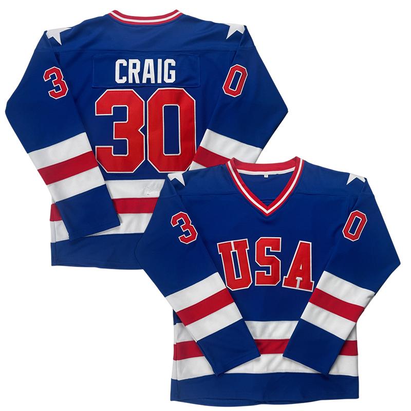 USA 1980 Miracle on Ice Olympic 90s Hockey Jersey O'CALLAHAN #17 ERUZIONE #21 CRAIG #30 Team lce Stitched Lettersand Numbers large size S-3XL white blue Outdoor sportswear vintage style match day sweatshirt Winter Olympics fan merchandise
