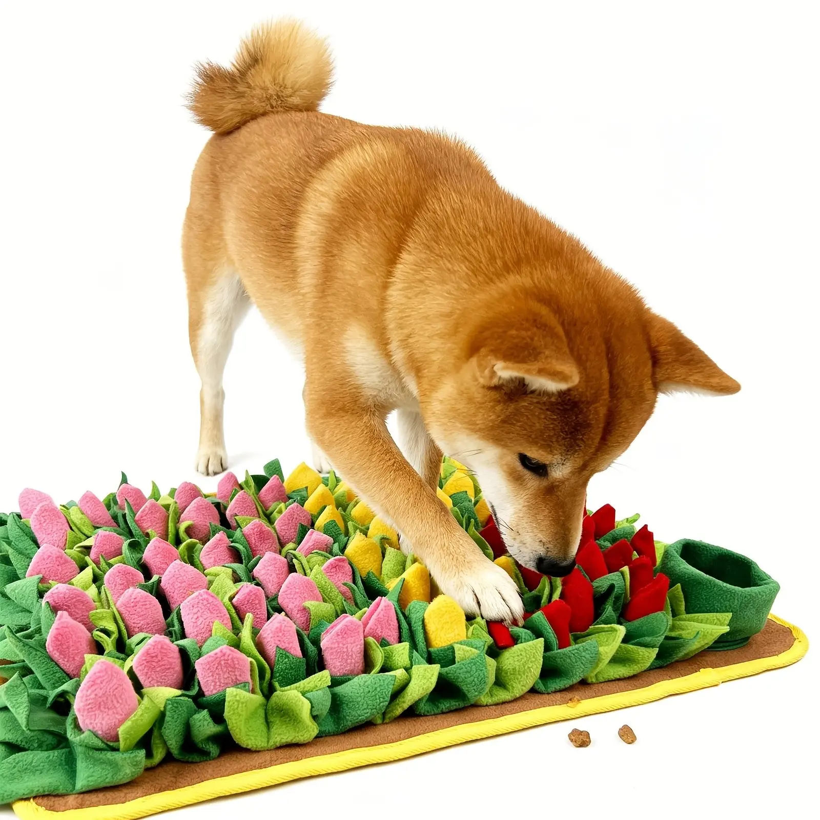 Pet Cat and Dog Foraging Mat, Sniffing Mat, Dog Foraging and Sniffing Toy, Food Slow Feeder Placemats, Interactive Pet Toys for Cats and Dogs