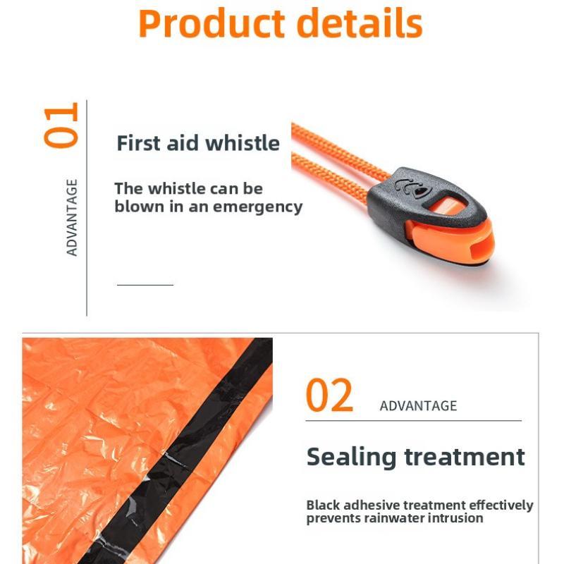 3-Second Pop-Up Triangular Tent with 3-Layer Aluminum Coating | Waterproof & Windproof | Includes Emergency Whistle & Paracord | Ideal for Solo Camping/Hiking/Biking | Instant Shelter for Outdoor Adventures Portable Outdoor Equipment Rainproof Tent