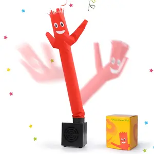 Mini Inflatable Dancing Tube Man Desk Toy, USB Powered Waving Balloon Guy with Blower Base, Funny Office Decor, Party Favor & Birthday Gift