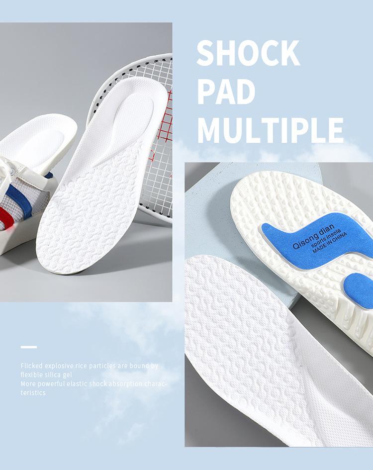 Popcorn EVA Sports Insoles |     High Elastic Shock Absorbing, Sweat-Wicking Deodorant