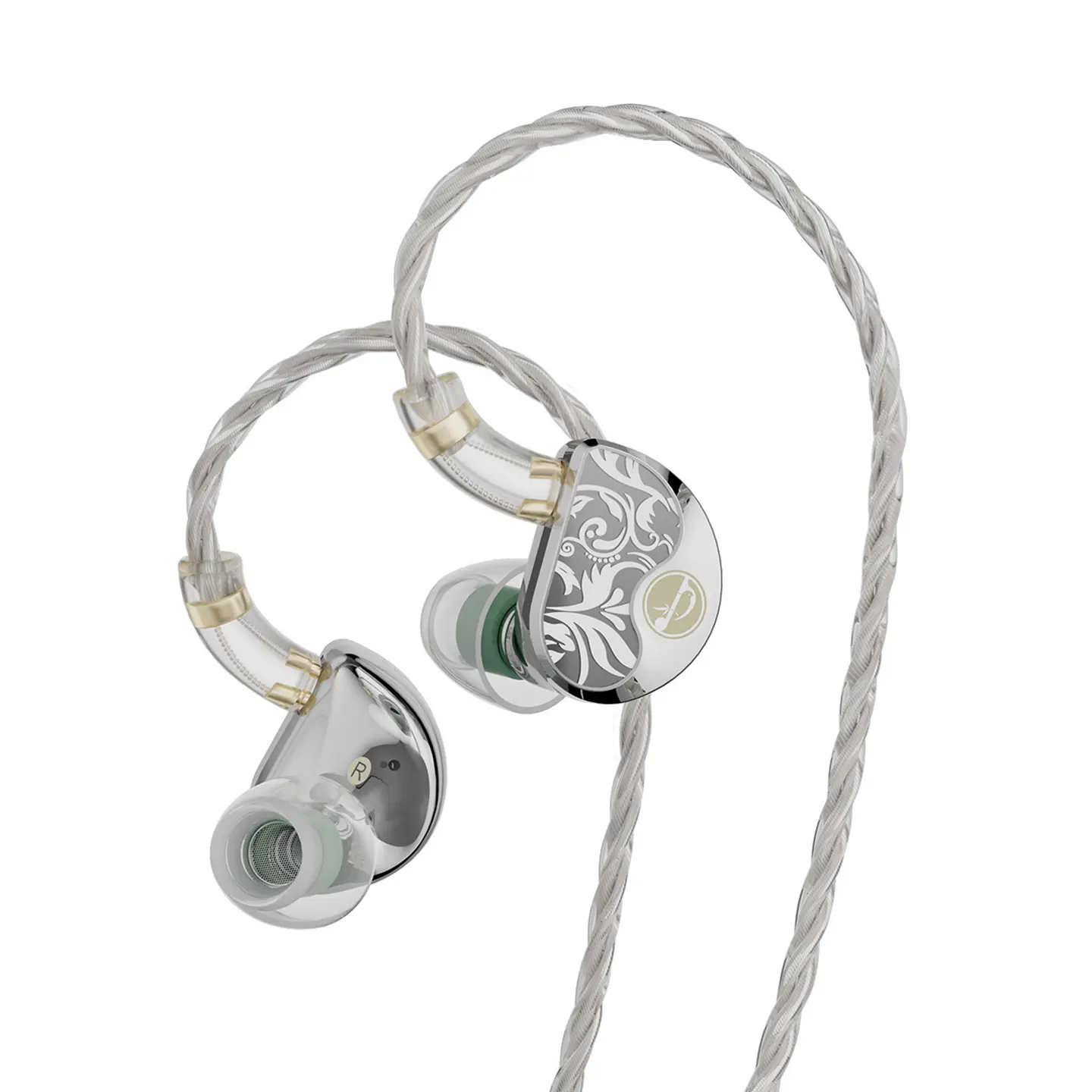 Z4 by Zhulinniao, HiFi Wired IEM Earbuds, 11mm Topology Dynamic Driver In Ear Monitor with Tuning Nozzles, Metal Shell Earphones with Detachable 0.78mm 2Pin Cable for Music, Gaming,FPS, Daily Use