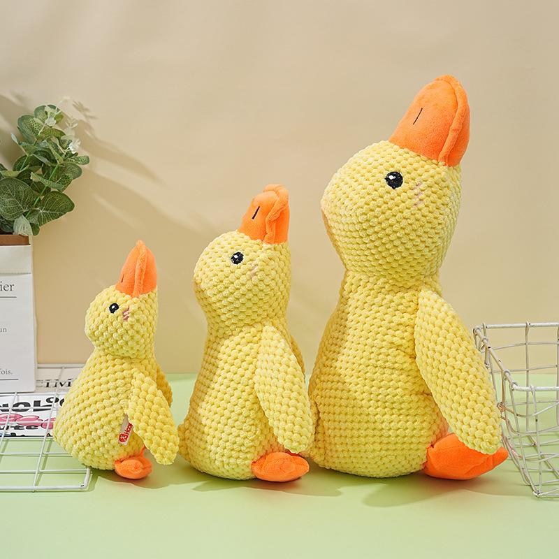 Dog toy plush sleeping duck resistant to biting teeth and sounding to relieve boredom Small and medium-sized dog pet sounding toy