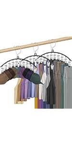 15 Pcs Travel Hangers Portable Foldable Travel Hanger Organizer, Plastic Cruise Ship Accessories Essentials Clothes Hanging Rack Folding Hangers for Traveling Camping Flying RV Europe Suitcase, Black