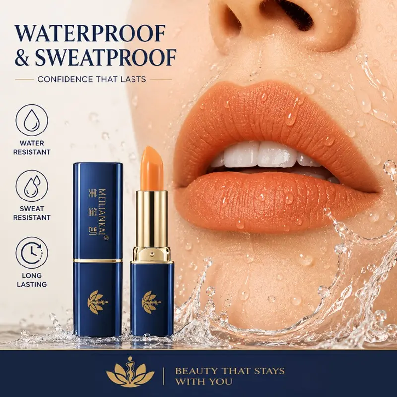 Carrot Scented Color-Changing Moisturizing Lip Balm, Non-Sticky Formula, Ideal for Daily Use, Long-Lasting Hydration