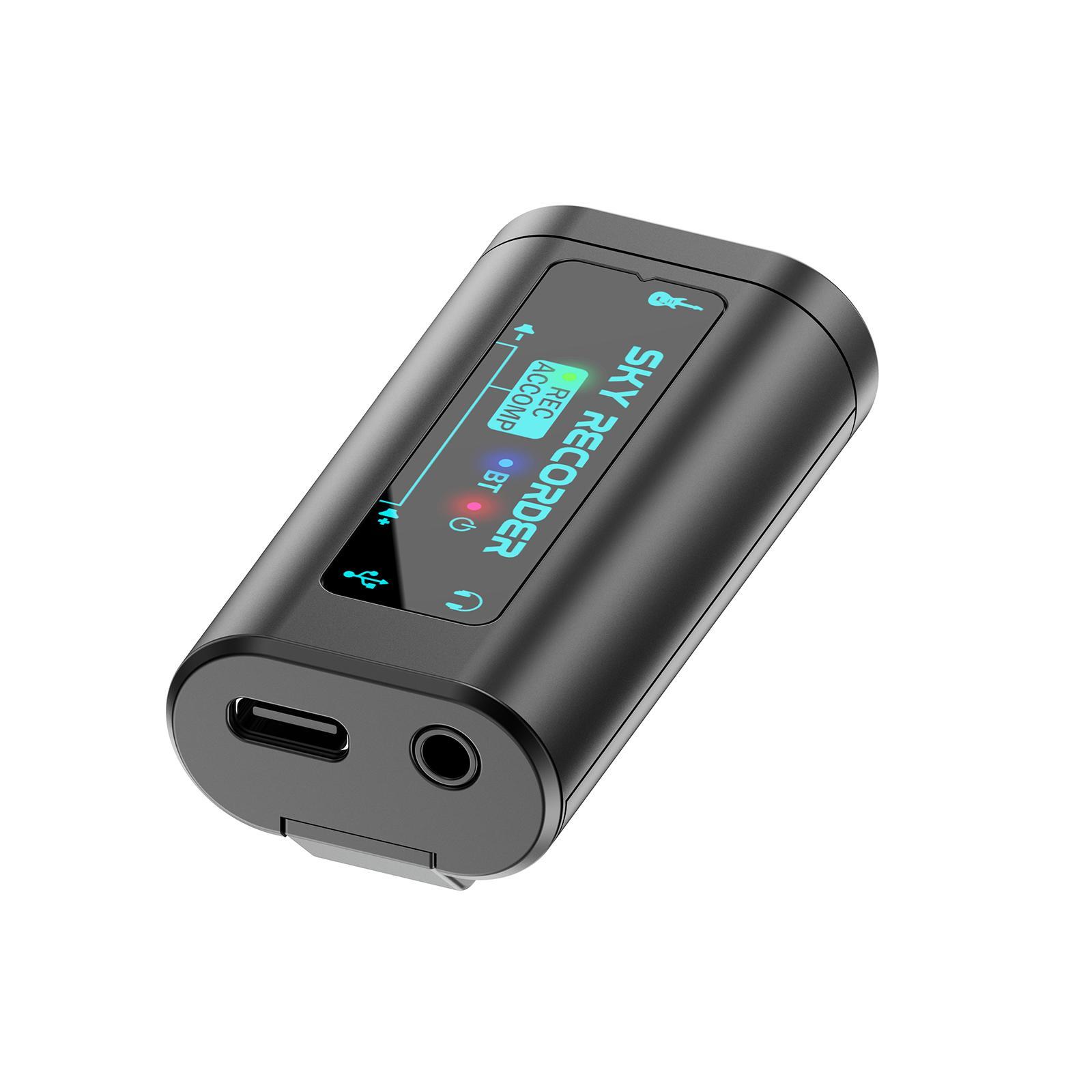 Guitar Audio Interface, Pocket Internal Recording Sound Card with Type-C for Live Streaming by iPad, iPhone, Android, PC Plug and Laptop Plug & Play