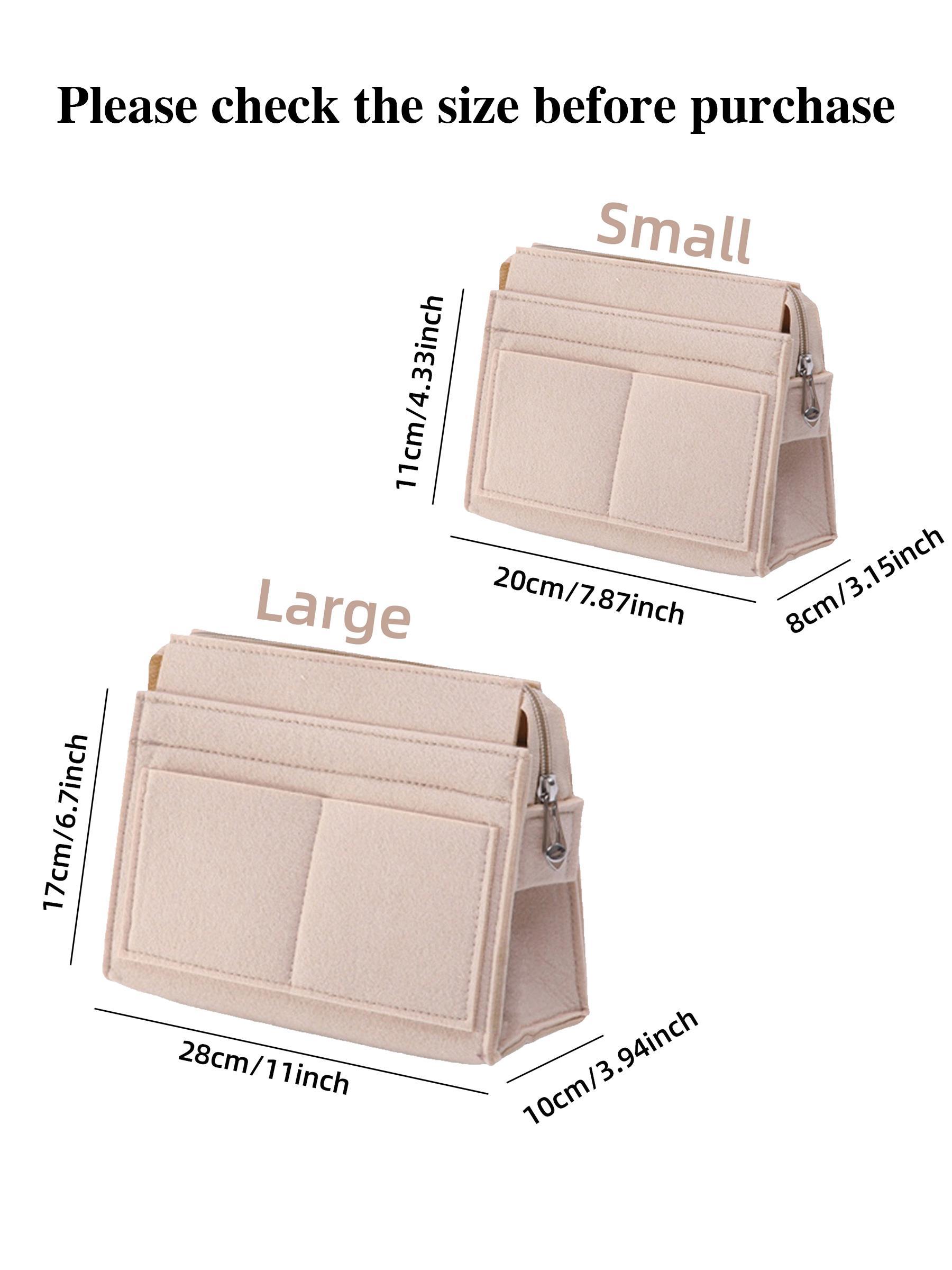 Felt Bag Organizer Insert, Multi-pocket Felt Bag Organizer for Handbag Tote Bag, Purse Organizer, Bag Accessories for Women & Men