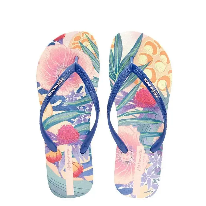 Women's Anti-Slip Clip-On PVC Flip Flops, Outdoor Beach Casual Wear Sandals Slippers