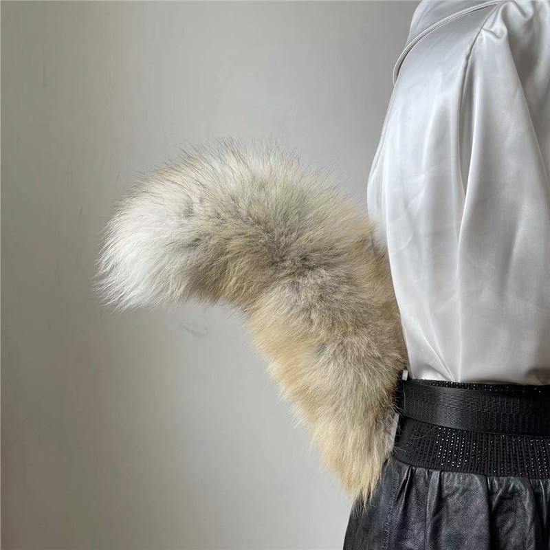 Anime Halloween Fox Tails Plush Cosplay Costume Faux Fur Big Tails Flexible JK Cat Fox Furry Tail Performance Props Fursuit Tail