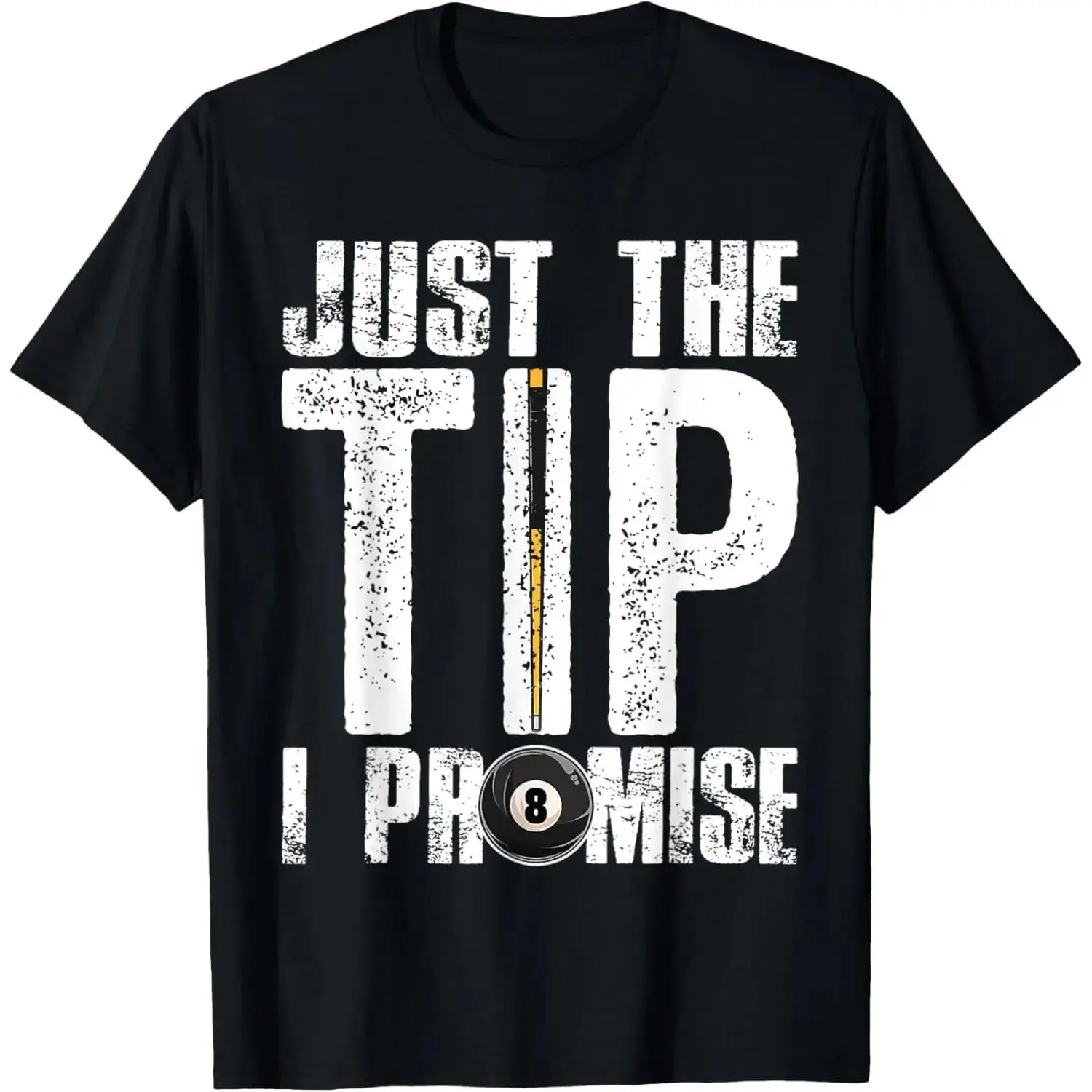 100% Cotton Funny Billiards Pool Cue Shirt Billiard Players Gift T-Shirt