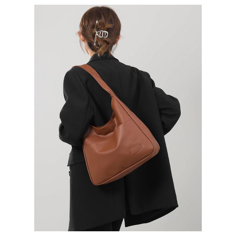 Large Capacity Retro Bag Women's Simple Tote College Student Class Shoulder Casual