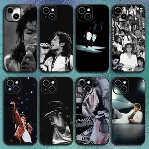 Singer Michael J-Jackson Phone Case For iPhone 17 promax 17e 17 16 15 14 13 12 11 Mini Pro Max Air X XR XSMAX For Samsung S26 S25 S24 S23 S22 FE Ultra Plus Edge Classic Black Soft Shell