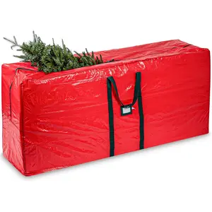 Christmas Tree Storage Bag Fits Up to 9 foot Artificial Tree with Durable Handles, Tear Proof and Waterproof Heavy Duty Tarp