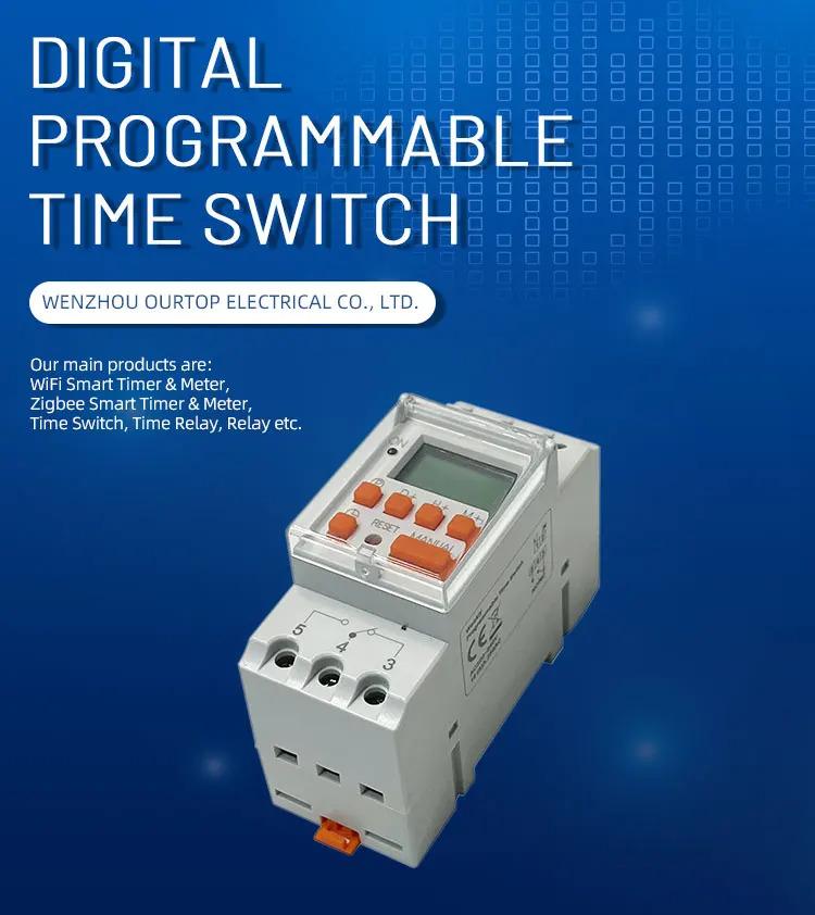 220 Volt Switch Timer Din Rail Astronomical Time Delay Switch Digital TIME SWITCH Relay Timer Control