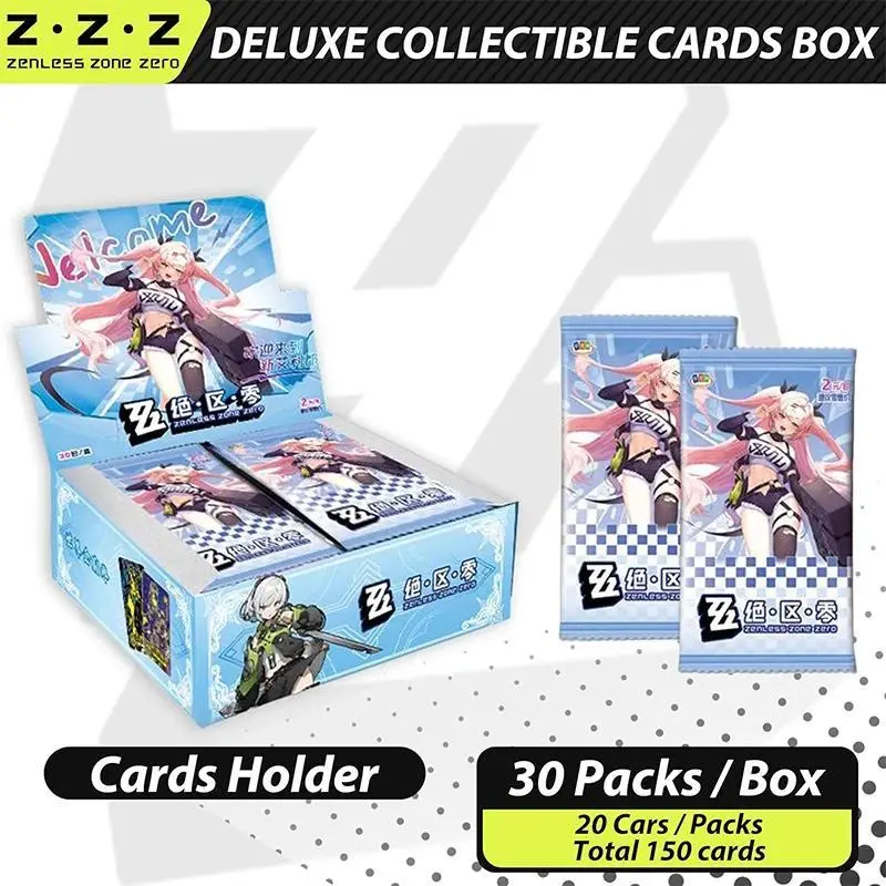 New Zenless Zone Zero Collectible Cards 150PCS 1st Deluxe Edition Booster Pack Gift for Kids Adults Friends toy