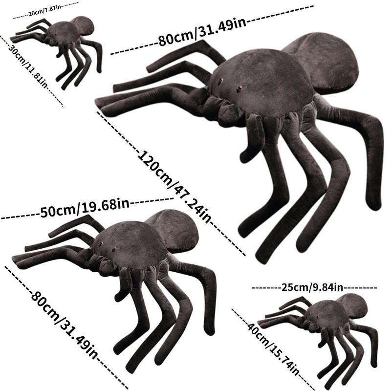 Giant Spider Plush Toy, Realistic Spider Plushie, Stuffed Toys for Kids and Adults, Home Decoration, Soft and Comfy Plush for Children, Soft Stuffed Animal