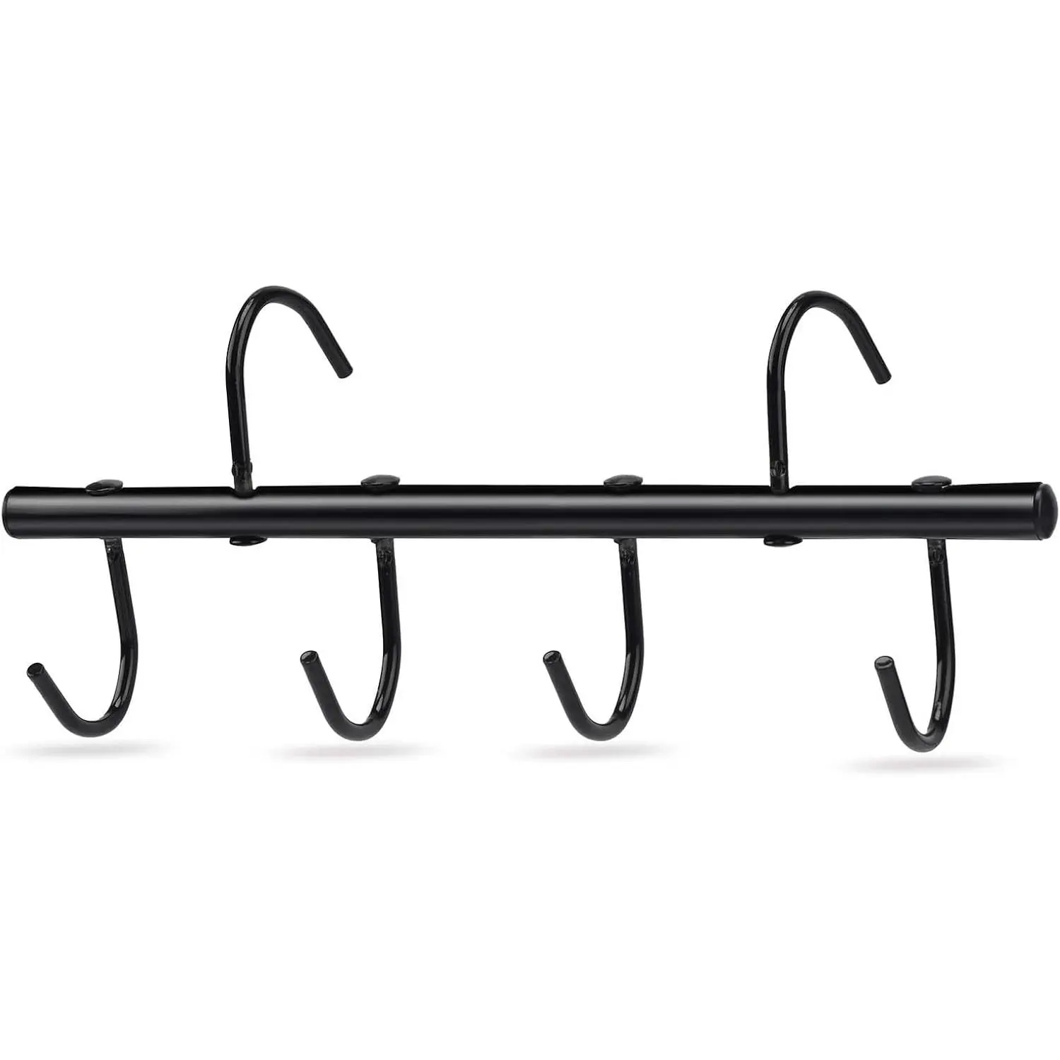 6 Hook Portable Tack Rack with Swivel Hooks Bridle Hangers for Horse Tack Holder Stall Barn and Fence Black