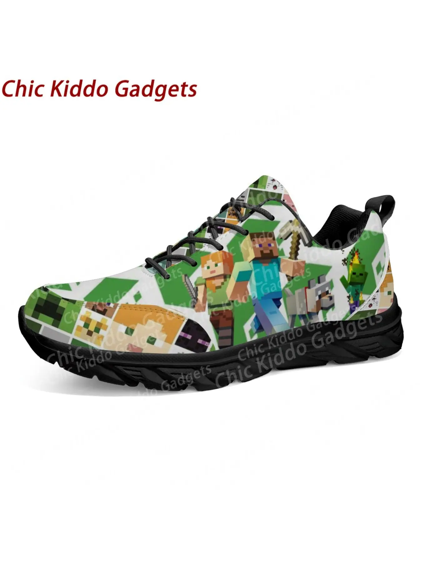 New Model Popular M-Minecrafts Print Full Coverage Boys Girls Parent Child Shoes Four Season Breathable Wear Resistant Children Board Shoes High Quality Fashion Man Woman Casual Low Top Sneakers Birthday Gifts