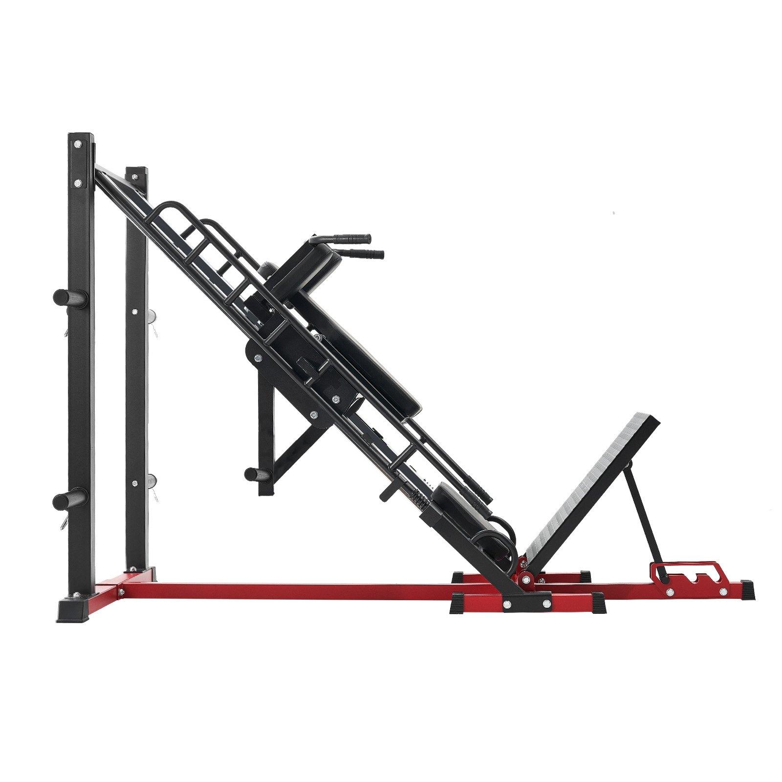 VEVOR Leg Press Hack Squat Machine, Adjustable Leg Press Combo with Linear Bearing and Weight Storage, Lower Body Special for Home Gym, Leg Exercise Equipment for Quads, Hamstring, Glutes, Calve VEVOR Leg Press Hack Squat Machine, Adjustable Leg Press Combo with Linear Bearing and Weight Storage, Lower Body Special for Home Gym, Leg Exercise Equipment for Quads, Hamstring, Glutes, Calve