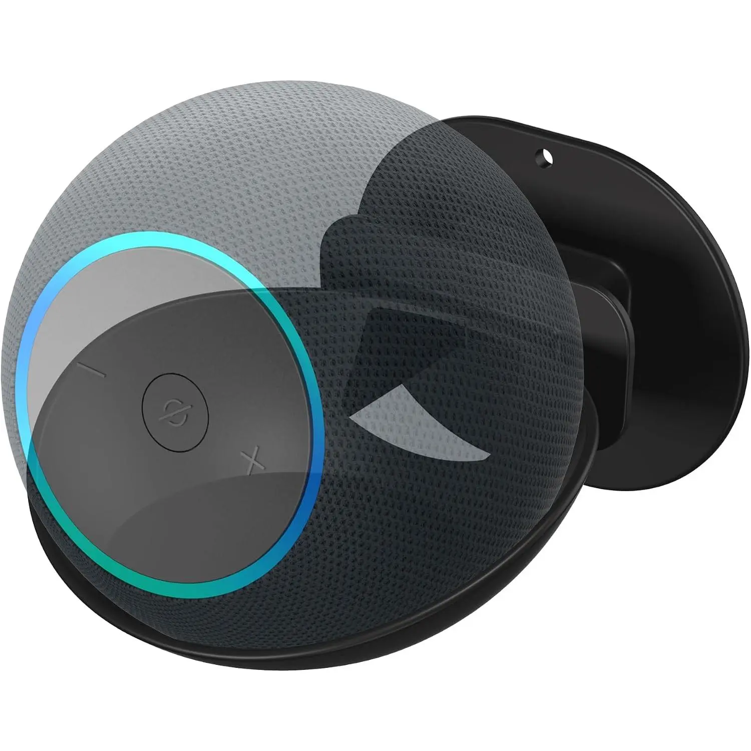 Portable Speaker Wall Mount Compatible with Echo Spot/Echo DotMax/Echo Dot/Echo Pop/ HomePod Mini/ Nest Mini/Gen2 and Other Speakers (Black)