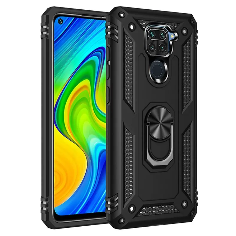 Phone Case for Xiao Redmi Note 9, Anti-Drop, Dust-Proof, Waterproof, Fingerprint Resistant, with Magnetic Rotatable Stand for Note 9 Protective Cover