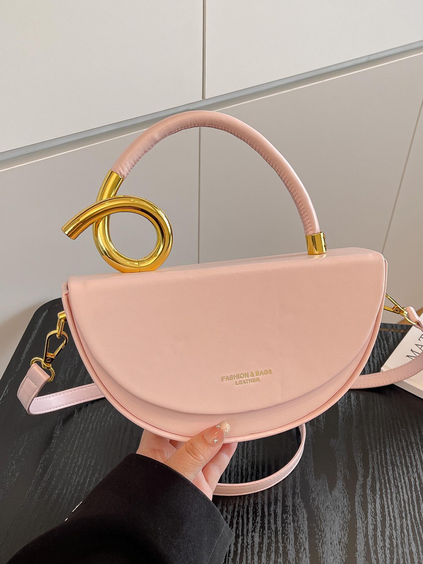 Women's Fashionable Solid Color Handbag, Elegant Bag, Casual Versatile for Daily Commuting, Party, Date, Shopping, High-end Commuter Bag