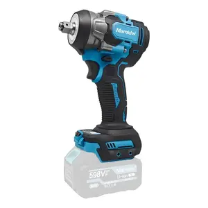 1/2 Inch Cordless Impact Wrench, Brushless Electric Wrench and Screwdriver, High Torque, Car Repair, Home Renovation, DIY, Compatible with Makita 18v Battery