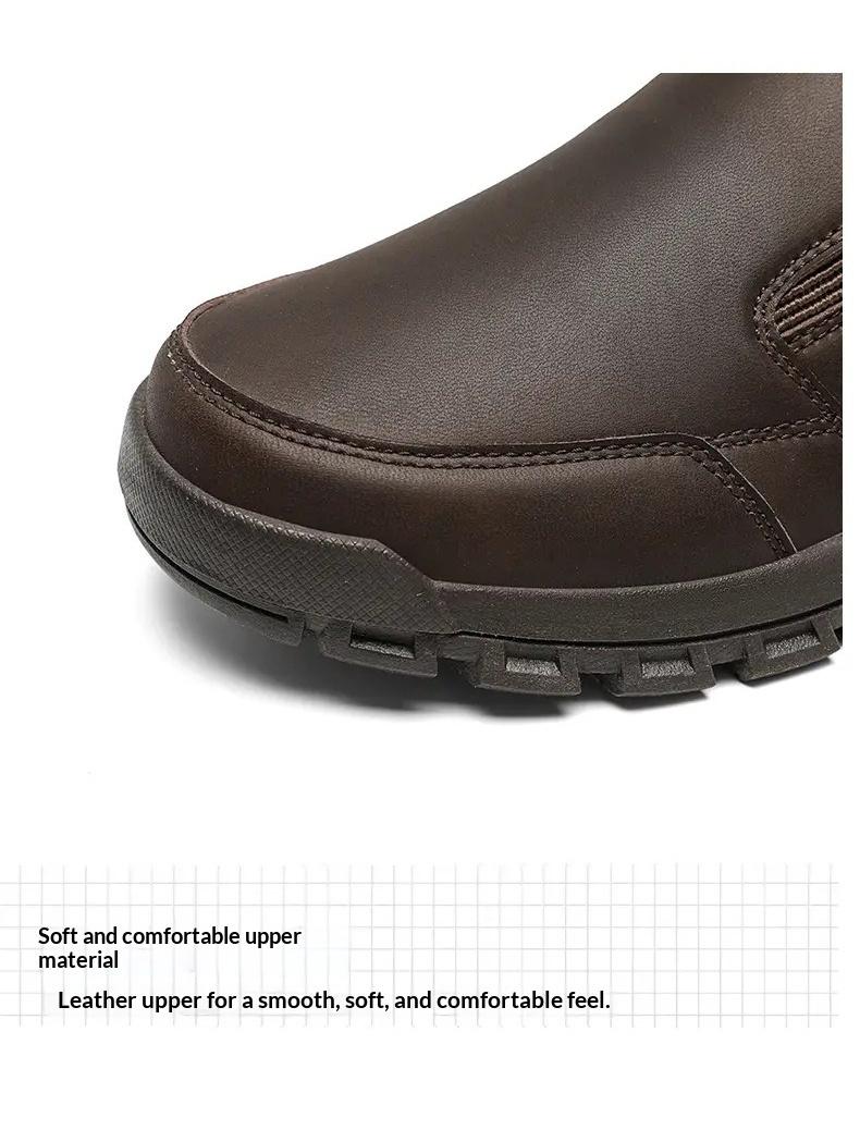 BIGWIG Men's Slip-On Athletic Shoes, Outdoor Hiking Shoes, lightweight and flexible, suitable for casual wear, walking, and outdoor activities, classic athletic hiking shoes, comfortable slip-on design