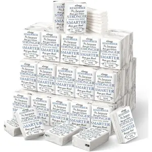 120 Pcs Bulk Individual Travel Tissue Packs, Inspirational Pocket Tissues for Toilet Wedding Party Daily Use, Swag Bag Stuffers Self Care Appreciation Items