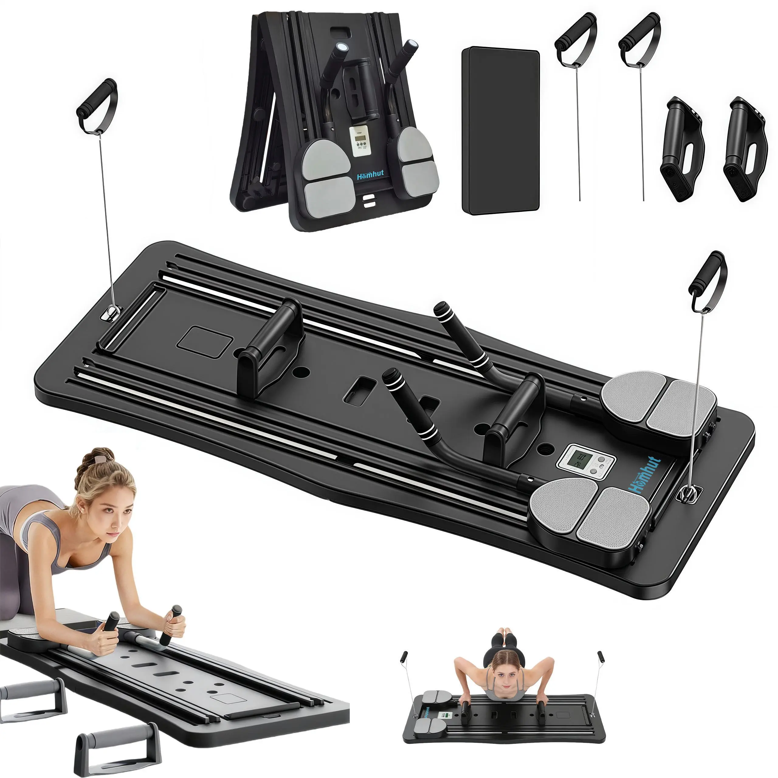 4-in-1 Multifunctional Exercise Board - Home Gym Workout Equipment for Home Use, High Load Bearing, Accurate Timing, Easy Storage, Eco-Friendly Material for Functional Training, Home Exercise Equipment