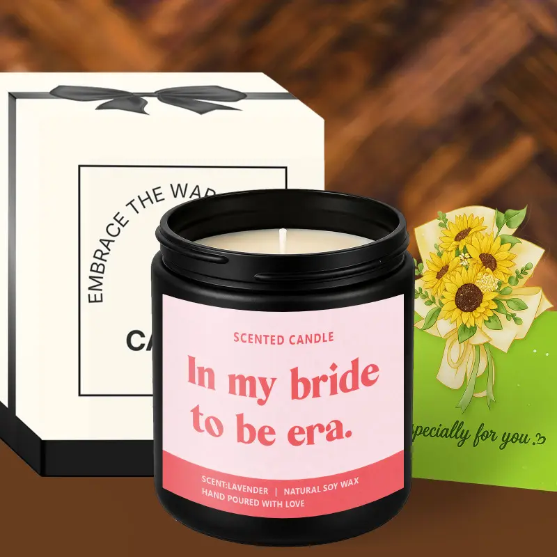 Bride To Be Inspired Candle, In My Bride To Be Era Quote, 1Pc Scented Candle for Home Office Decor Jar Candle Aromatherapy Candle, Wedding Gifts Bridal Shower, Gifts for Bride Future Bride Sister Best Friend Fiancee, Wedding Decor
