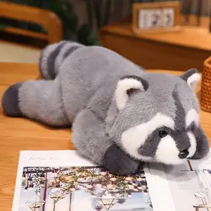 30-60cm New Stuffed Anime Figure Doll Turned Red Panda Plushie Doll Fluffy Hair Red Raccoon Animals Hug Throw Pillow Kids