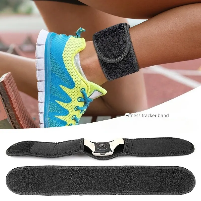Fitness Tracker Step Tracker with Adjustable Strap, Fall-Protection Function, Step Counter for Long-Distance Running, Fitness Training (Ankle Strap Included), Step Tracker Fitness Trackers