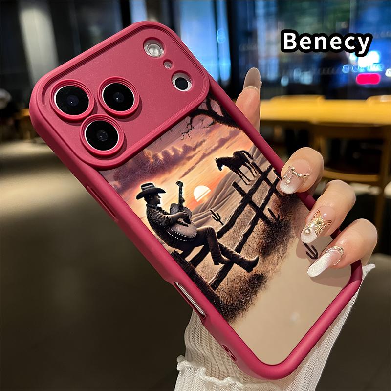 TPU Phone Case for iPhone 17 Pro Max 16 15 14 Plus 13 12 Mini 11 XR X XS Air E Western Culture Cowboy Pattern Pocket-Friendly Shockproof Silicone Protective Soft Smartphone Casing TPU Phone Case for iPhone 17 Pro Max 16 15 14 Plus 13 12 Mini 11 XR X XS Air E Western Culture Cowboy Pattern Pocket-Friendly Shockproof Silicone Protective Soft Smartphone Casing