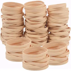 Rubber Bands Size #64 Beige 80pcs Elastic Rubber Bands for Office Supplies home school