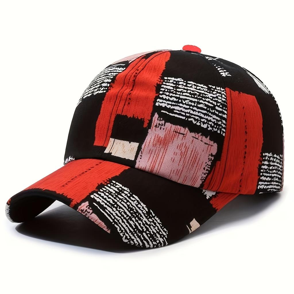 New Trendy Graffiti Checkered Unisex Baseball Cap