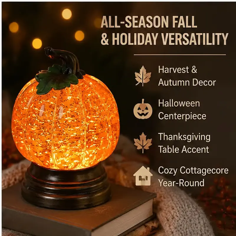 Shiny Pumpkin Lantern Snowball